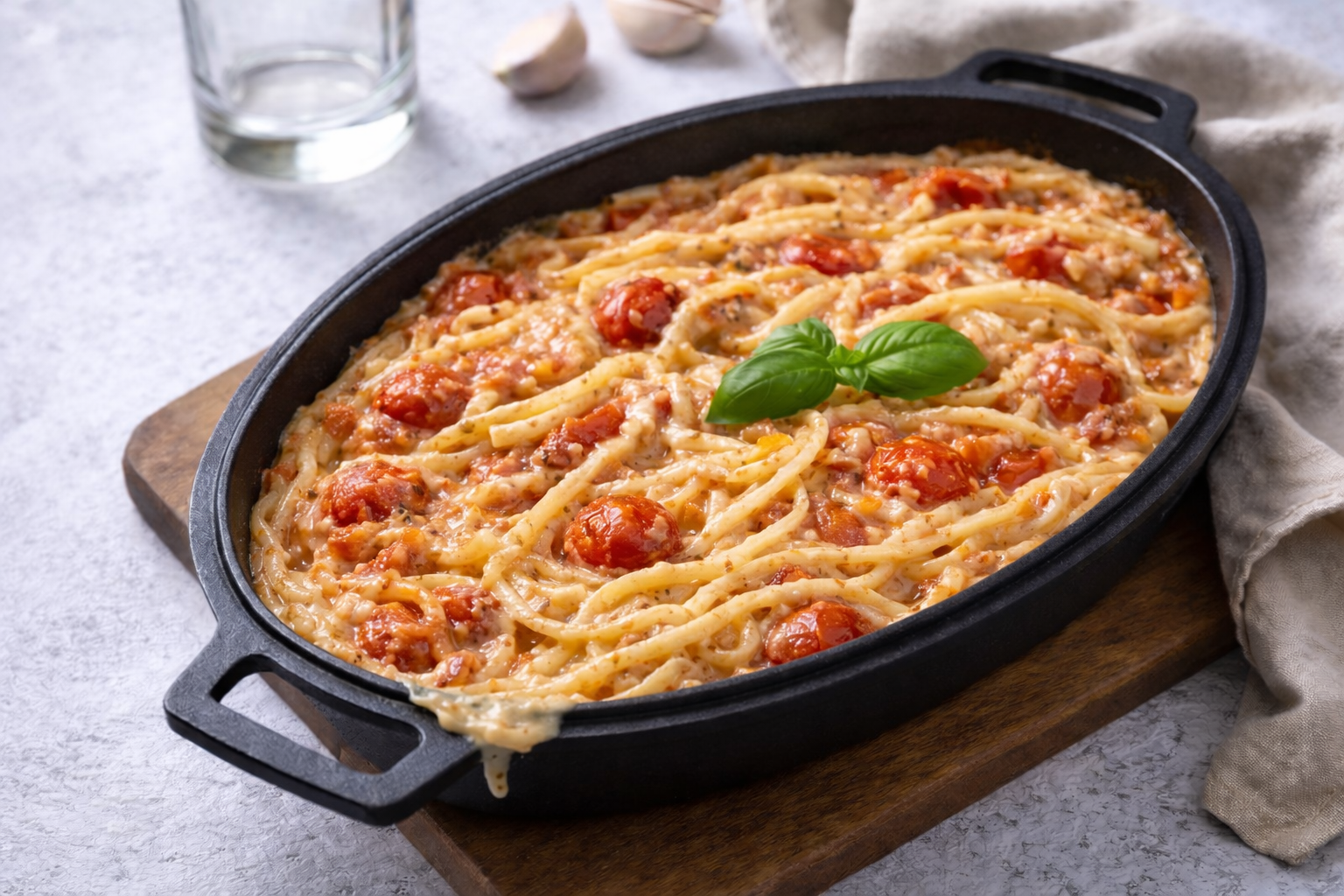 tiktokpasta med feta